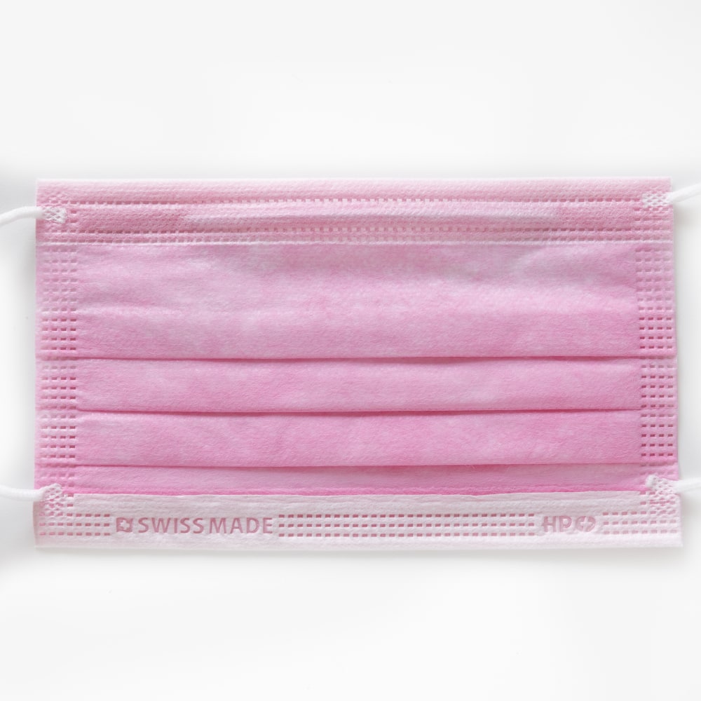 Mascherine Chirurgiche Tipo IIR, Swiss Made, blister 10x, colore Rosa