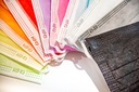 Mascherine Chirurgiche Tipo IIR, Swiss Made, conf. 10x, in busta tascabile, colore Rainbow