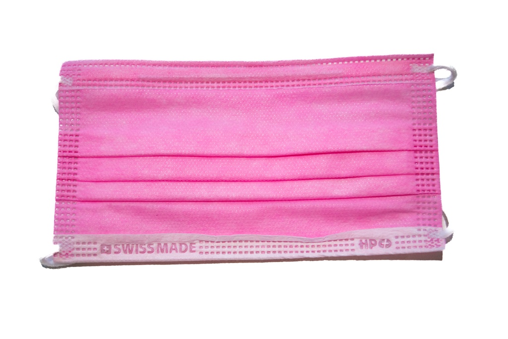 Mascherine chirurgiche, Tipo IIR, Swiss Made, conf.50, Colore Rosa