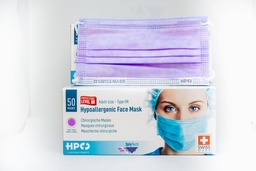 [100505] Mascherine chirurgiche, Tipo IIR, Swiss Made, conf.50, Colore lilla