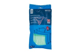 [1001111] Mascherine Chirurgiche Tipo IIR, Swiss Made, blister 10x, colore Verde