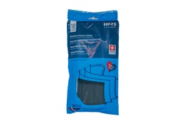 [1001113] Mascherine Chirurgiche Tipo IIR, Swiss Made, blister 10x, colore Nero