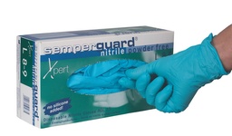 [3003] SemperGuard, Guanti in nitrile, Senza Polvere, conf.200, colore blu, taglia L